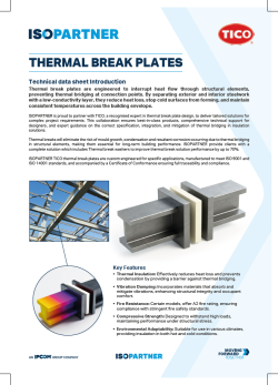 ISOPARTNER Thermal Break Plates